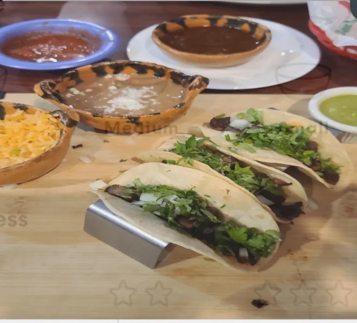 Steak Tacos Rice & Beans